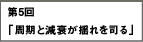 第5回　周期と減衰が揺れを司る